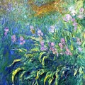 Irises by the pond