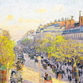 Camille Pissarro - Le Boulevard Montmartre, evening