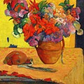 Paul Gauguin -  Vase with flowers